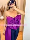 BLUSA MOÑO CON DETALLE TELA LARGA