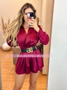 ROMPER SATIN MANGA LARGA