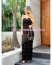 VESTIDO CON BARBITAS Y LENTEJUELA