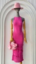 MIDI DRESS CON ENCAJE ABAJO