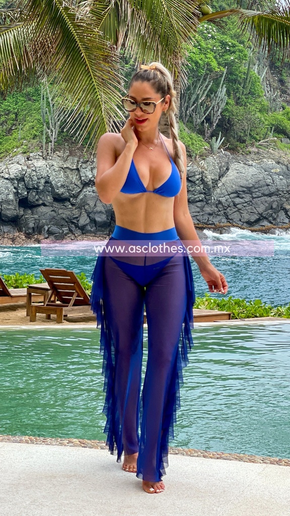 PANTALON MESH LINED RUFLLES