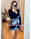BLAZER DESCUBIERTO DE HOMBRO CON DETALLES MEZCLILLA