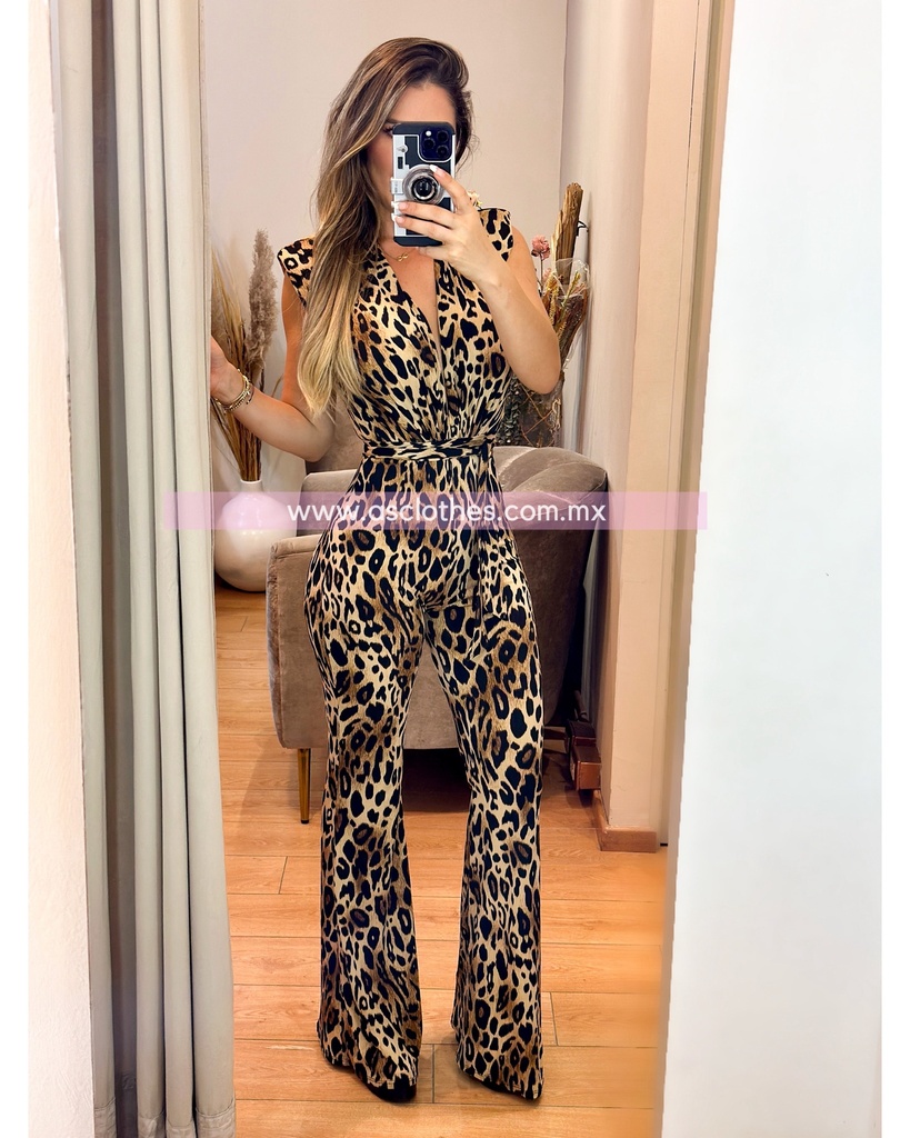 PALAZZO ESCOTE V ANIMAL PRINT