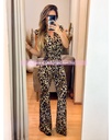 PALAZZO ESCOTE V ANIMAL PRINT