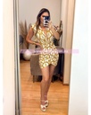 MINI DRESS ESCOTE V PRINT CADENAS