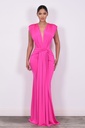 MAXIDRESS FIESTA NUDO TELA AL FRENTE