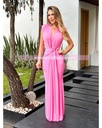 MAXIDRESS FIESTA NUDO TELA AL FRENTE