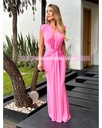 MAXIDRESS FIESTA NUDO TELA AL FRENTE