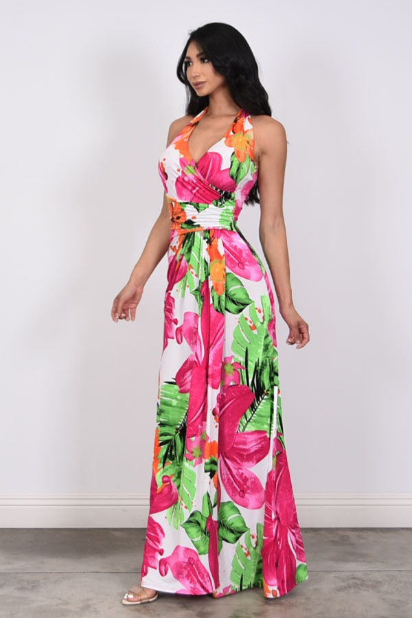 MAXI DRESS FLORAL PRINT