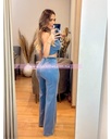 CONJUNTO DE PANTALON Y TOP DE FLOR