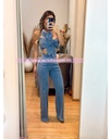 CONJUNTO DE PANTALON Y TOP DE FLOR