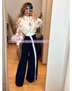 PANTALON CON FALDON LINEA BLANCA