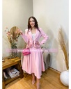 TRAJE FALDA MIDI CON SACO REMOLINOS 3D
