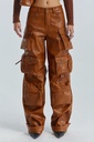 PANTALON CARGO TIPO PIEL
