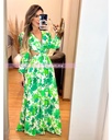 MAXI DRESS OPEN WAIST CON MANGAS