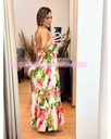 MAXI DRESS FLORAL MOÑO ATRAS