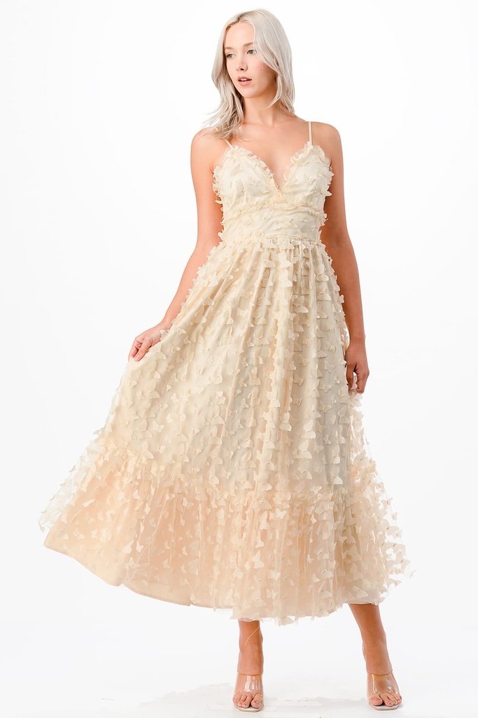 MIDI DRESS MARIPOSAS RESALTADAS