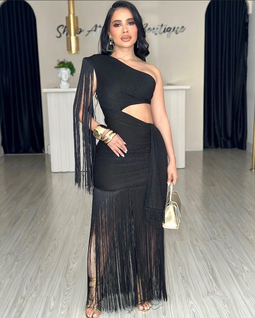 MIDI DRESS UN HOMBRO BARBITAS