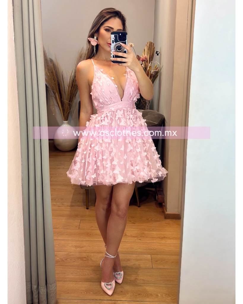 MINI DRESS MARIPOSAS 3D
