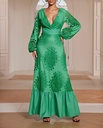 MAXIDRESS TELA FIGURAS PERFORADA ESTILO GUIPUR