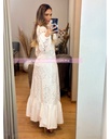 MAXIDRESS TELA FIGURAS PERFORADA ESTILO GUIPUR