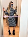 MIDI DRESS A LOS HOMBROS MANGA LARGA