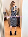 MIDI DRESS A LOS HOMBROS MANGA LARGA