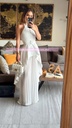 TRAJE PANTALON PLISADO Y BLUSA LARGA HALTER CON CINTO