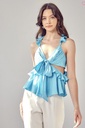 BLUSA RUFFLES CUTOUT TOP