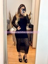 MIDI DRESS MANGA LARGA TRANSPARENCIAS
