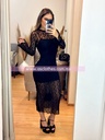 MIDI DRESS MANGA LARGA TRANSPARENCIAS
