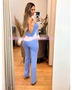 CONJUNTO DE PANTALON Y BLUSA TIPO CHALECO