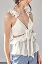 BLUSA RUFFLES CUTOUT TOP