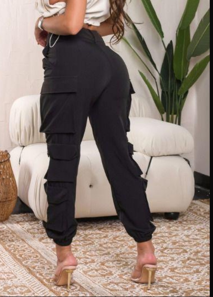 PANTALON CARGO STRETCH CINTURA