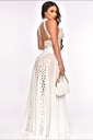 MAXI DRESS TRANSPARECIAS FIGURAS TRIANGULARES CON VICKINY