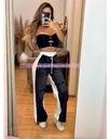 PANTALON TELA COMBINADO CON MEZCLILLA
