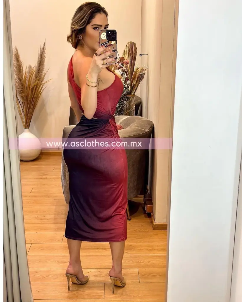 MIDI DRESS UN HOMBRO OPEN WAIST