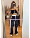PANTALON TELA COMBINADO CON MEZCLILLA