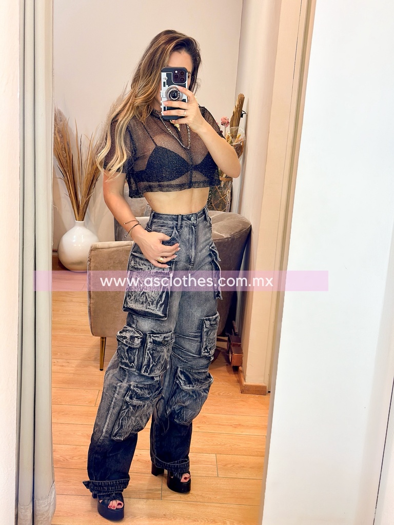 PANTALON CARGO PATA ELEFANTE