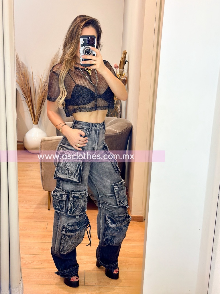 PANTALON CARGO PATA ELEFANTE