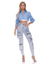 CAMISA CROP LOOK DOBLE BLUSA