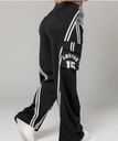 PANTALON BOMBACHO ALTO DE CINTURA CON MEZCLILLA