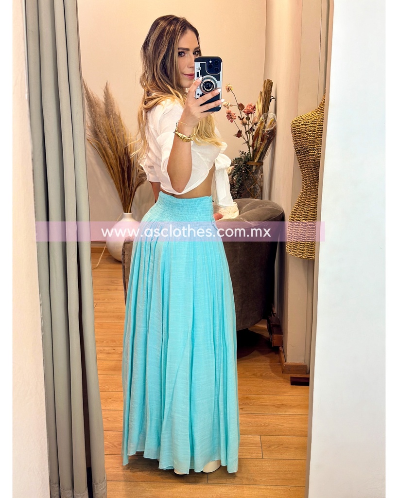 BLUSA TIPO LINO AMARRADERA ENFRENTE