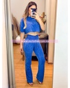 TRAJE PANTALON AGUJETAS
