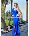MAXI DRESS FIESTA UNA MANGA LARGA
