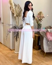 CONJUNTO PANTALON Y TOP DRAPEADO EN PECHO