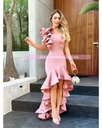 MAXI DRESS FIESTA RUFFLES ASIMETRICO