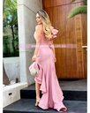 MAXI DRESS FIESTA RUFFLES ASIMETRICO