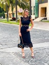 MIDI DRESS GUIPUR FORRADO