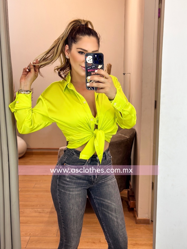 CAMISA CON TOP SATINADA